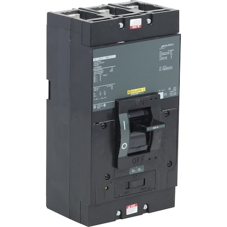 Molded Case Circuit Breaker, LEGACY MCCB Series, 400A, 3 Pole, 600V AC, 42kA at 240VAC MPN:LAP36400