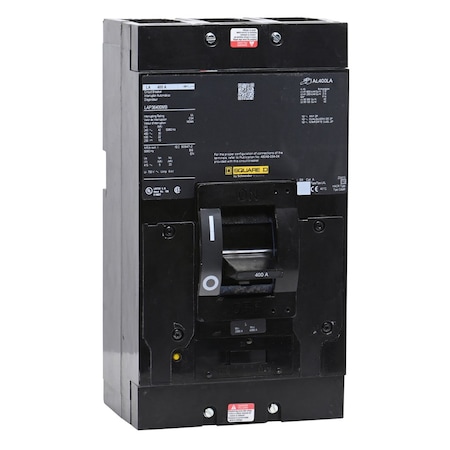 Molded Case Circuit Breaker, LEGACY MCCB Series, 400A, 3 Pole, 600V AC, 42kA at 240VAC MPN:LAP36400MB