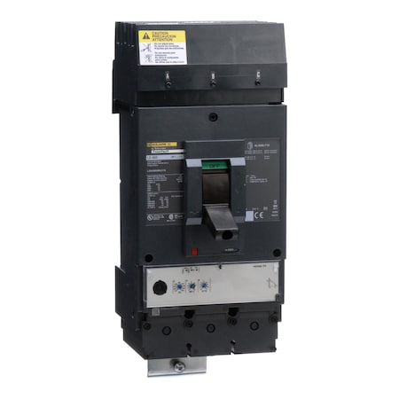 Molded Case Circuit Breaker, POWERPACT L Series, 600A, 3 Pole, 600V AC, 25kA at 240V AC MPN:LDA36600U31X