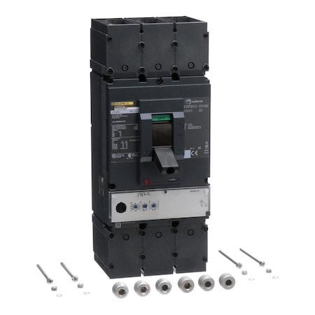 Molded Case Circuit Breaker, POWERPACT L Series, 600A, 3 Pole, 600V AC, 25kA at 240V AC MPN:LDL36600U31X