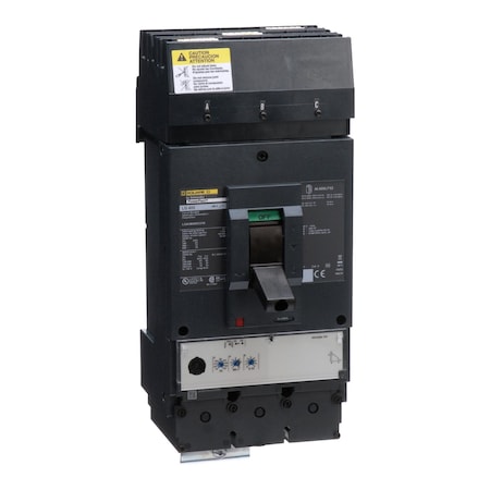 Molded Case Circuit Breaker, POWERPACT L Series, 400A, 3 Pole, 600V AC, 65kA at 240V AC MPN:LGA36400U31X