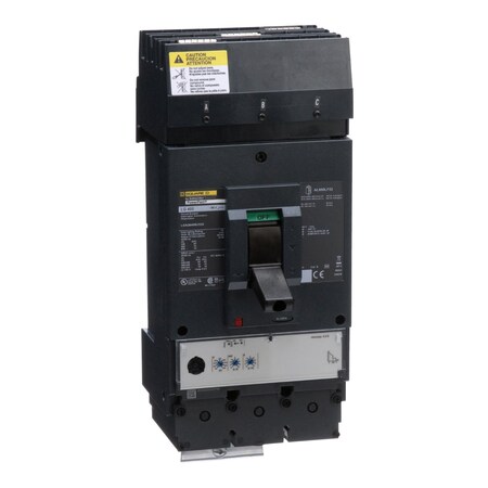 Molded Case Circuit Breaker, POWERPACT L Series, 400A, 3 Pole, 600V AC, 65kA at 240V AC MPN:LGA36400U33X