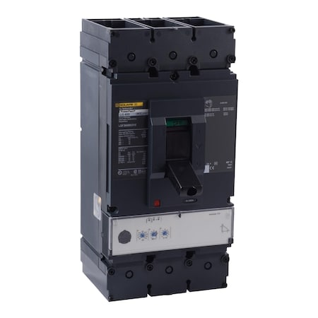 Molded Case Circuit Breaker, POWERPACT L Series, 400A, 3 Pole, 600V AC, 65kA at 240V AC MPN:LGF36400U31X