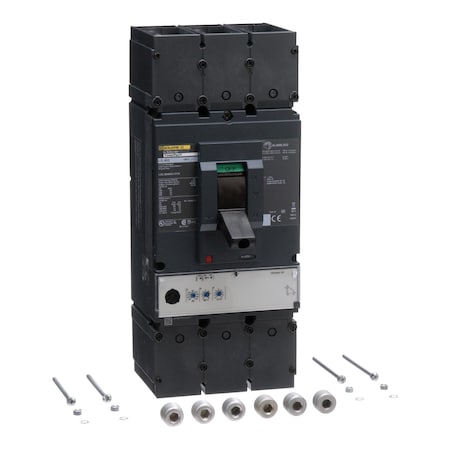 Molded Case Circuit Breaker, POWERPACT L Series, 400A, 3 Pole, 600V AC, 65kA at 240V AC MPN:LGL36400CU31X