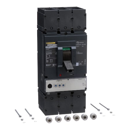 Molded Case Circuit Breaker, POWERPACT L Series, 400A, 3 Pole, 600V AC, 65kA at 240V AC MPN:LGL36400U31X
