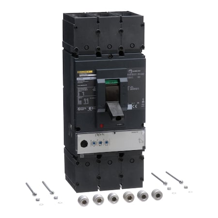 Molded Case Circuit Breaker, POWERPACT L Series, 600A, 3 Pole, 600V AC, 65kA at 240V AC MPN:LGL36600U31X