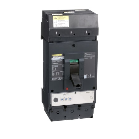 Molded Case Circuit Breaker, POWERPACT L Series, 400A, 3 Pole, 600V AC, 100kA at 240V AC MPN:LJA36400U31X