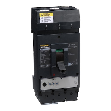Molded Case Circuit Breaker, POWERPACT L Series, 400A, 3 Pole, 600V AC, 100kA at 240V AC MPN:LJA36400U33X