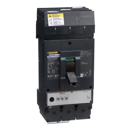 Molded Case Circuit Breaker, POWERPACT L Series, 600A, 3 Pole, 600V AC, 100kA at 240V AC MPN:LJA36600U33X
