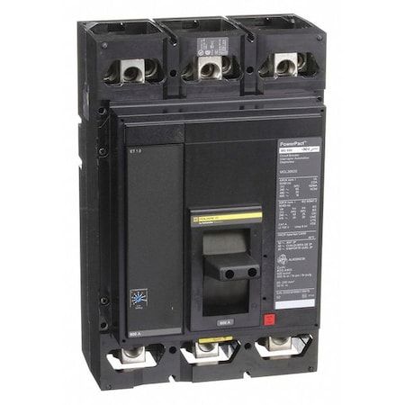 Molded Case Circuit Breaker, POWERPACT M Series, 600A, 3 Pole, 600V AC, 65kA at 240V AC MPN:MGL36600
