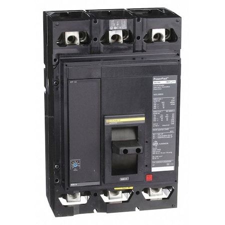 Molded Case Circuit Breaker, POWERPACT M Series, 800A, 3 Pole, 600V AC, 65kA at 240V AC MPN:MGL36800