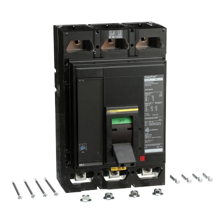 Molded Case Circuit Breaker, POWERPACT M Series, 600A, 3 Pole, 600V AC, 65kA at 240V AC MPN:MGP36600