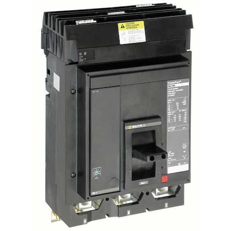 Molded Case Circuit Breaker, POWERPACT M Series, 400A, 3 Pole, 600V AC, 100kA at 240V AC MPN:MJA36400