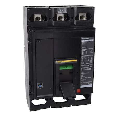 Molded Case Circuit Breaker, POWERPACT M Series, 600A, 3 Pole, 600V AC, 100kA at 240V AC MPN:MJP36600