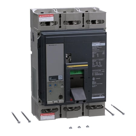 Molded Case Circuit Breaker, POWERPACT P Series, 600A, 3 Pole, 600V AC, 65kA at 240V AC MPN:PGL36060CU31A