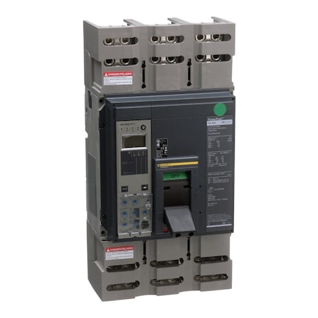 Molded Case Circuit Breaker, POWERPACT P Series, 1000A, 3 Pole, 600V AC, 65kA at 240V AC MPN:PGL36100U44A