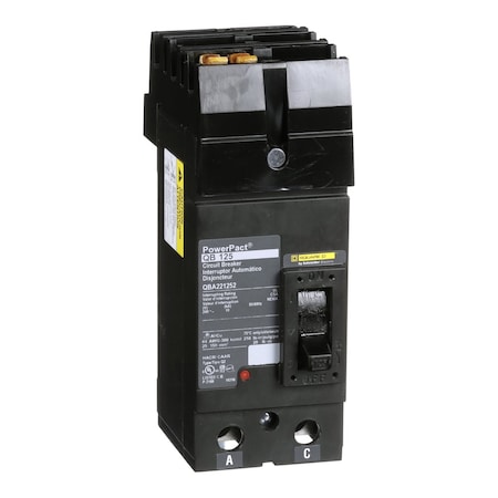 Molded Case Circuit Breaker, POWERPACT Q Series, 125A, 2 Pole, 240V AC, 10kA at 240V AC MPN:QBA221252