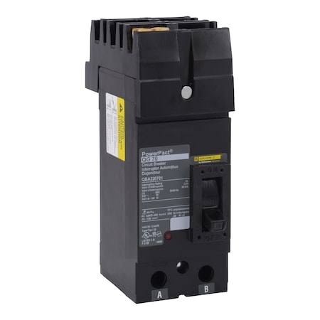 Molded Case Circuit Breaker, POWERPACT Q Series, 200A, 2 Pole, 240V AC, 10kA at 240V AC MPN:QBA222001