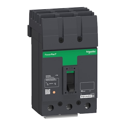 Molded Case Circuit Breaker, POWERPACT Q Series, 100A, 3 Pole, 240V AC, 10kA at 240V AC MPN:QBA32100