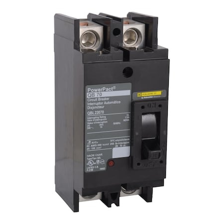 Molded Case Circuit Breaker, POWERPACT Q Series, 110A, 2 Pole, 240V AC, 10kA at 240V AC MPN:QBL22110