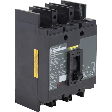 Molded Case Circuit Breaker, POWERPACT Q Series, 90A, 3 Pole, 240V AC, 10kA at 240V AC MPN:QBP32090TM