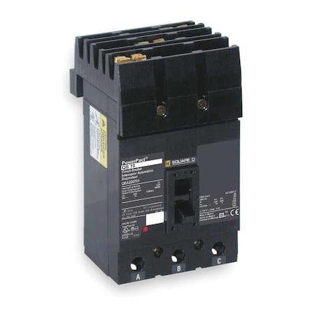 Molded Case Circuit Breaker, POWERPACT Q Series, 90A, 3 Pole, 240V AC, 25kA at 240V AC MPN:QDA32090