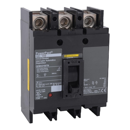 Molded Case Circuit Breaker, POWERPACT Q Series, 200A, 3 Pole, 240V AC, 25kA at 240V AC MPN:QDM32200TN
