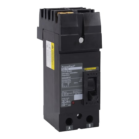 Molded Case Circuit Breaker, POWERPACT Q Series, 70A, 2 Pole, 240V AC, 65kA at 240V AC MPN:QGA220702