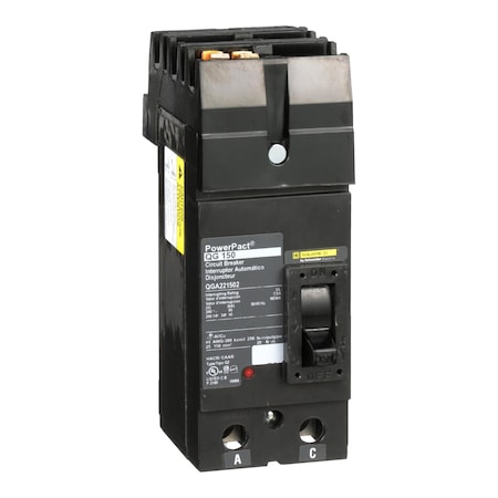Molded Case Circuit Breaker, POWERPACT Q Series, 150A, 2 Pole, 240V AC, 65kA at 240V AC MPN:QGA221502