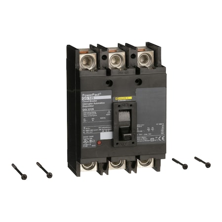 Molded Case Circuit Breaker, POWERPACT Q Series, 125A, 3 Pole, 240V AC, 65kA at 240V AC MPN:QGL32125