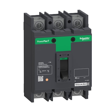 Molded Case Circuit Breaker, POWERPACT Q Series, 225A, 3 Pole, 240V AC, 65kA at 240V AC MPN:QGL32225