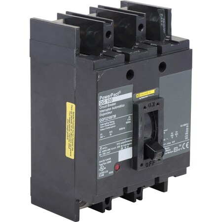 Molded Case Circuit Breaker, POWERPACT Q Series, 150A, 3 Pole, 240V AC, 65kA at 240V AC MPN:QGP32150TM