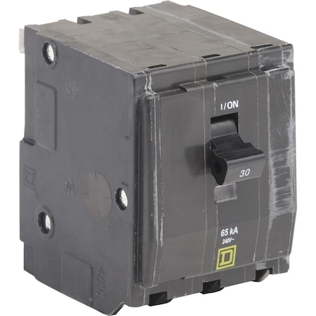 Miniature Circuit Breaker, QO Series, 30A, 3 Pole, 240V AC, 65kA at 120V AC MPN:QH330