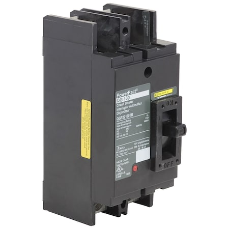 Molded Case Circuit Breaker, POWERPACT Q Series, 150A, 2 Pole, 240V AC, 100kA at 240V AC MPN:QJP22150TM