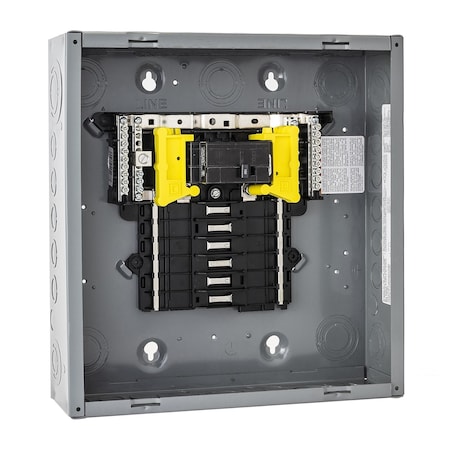 Load Center, QO, 12 Spaces, 100A, 120/240V AC, Main Circuit Breaker, 1 Phase MPN:QO112M100P