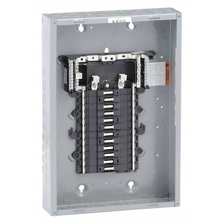 Load Center, 24 Spaces, 125 A Amps, 120/240V AC, QO Circuit Breaker Type, Indoor MPN:QO124L125PG