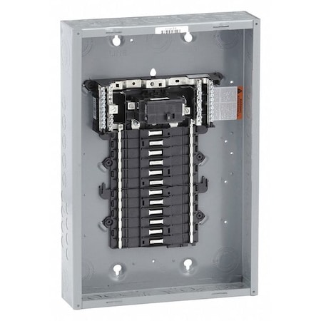 Load Center, QO, 24 Spaces, 100A, 120/240V AC, Convertible Main Circuit Breaker, 1 Phase MPN:QO124M100P