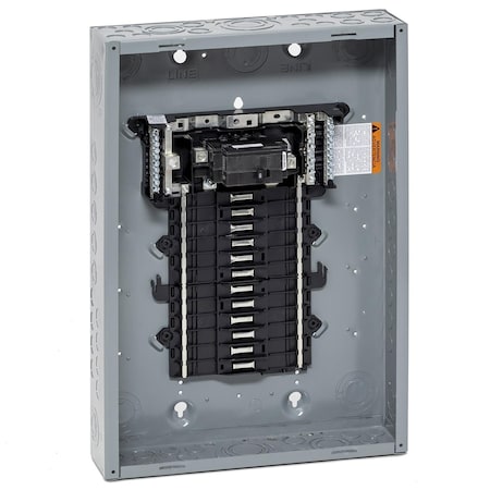 Load Center, QO, 24 Spaces, 125A, 120/240V AC, Main Circuit Breaker, 1 Phase MPN:QO124M125P