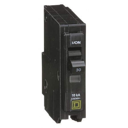 Miniature Circuit Breaker, QO Series, 30A, 1 Pole, 120/240V AC, 10kA at 120/240V AC MPN:QO130