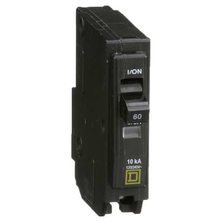Miniature Circuit Breaker, QO Series, 60A, 1 Pole, 120/240V AC, 10kA at 120/240V AC MPN:QO160