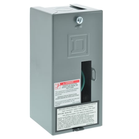 Load Center, QO, 1 Spaces, 30A, 120/240V AC, Fixed Main Lug, 1 Phase MPN:QO1L30S