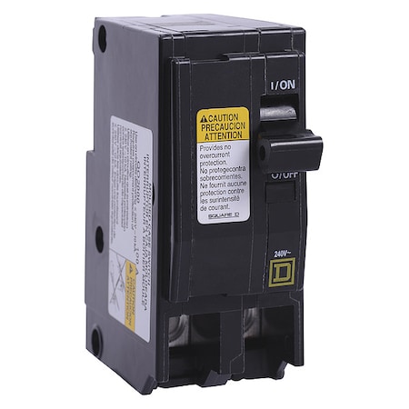 Miniature Circuit Breaker, QO Series, 60A, 2 Pole, 240V AC, 10kA at 240V AC MPN:QO200