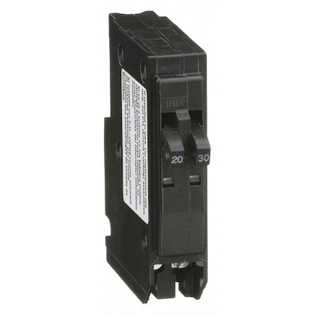 Miniature Circuit Breaker, QO Series, 30A, 1x1, 1x1 Pole, 240V AC, 10kA at 120/240V AC MPN:QO2030