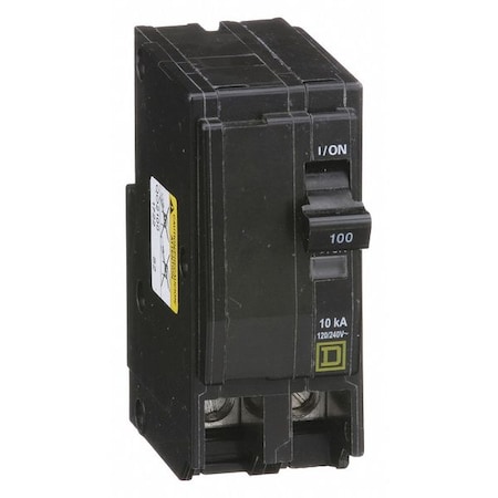 Miniature Circuit Breaker, QO Series, 100A, 2 Pole, 120/240V AC, 10kA at 120/240V AC MPN:QO2100