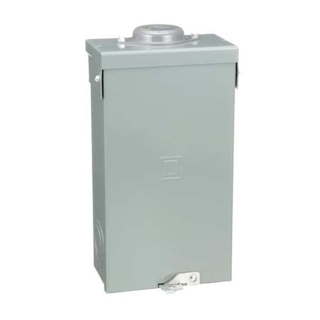 Circuit Breaker Enclosure, 2 Spaces, 100 A, Surface Mount, Outdoor Use, NEMA 3R, Steel, Enamel, Gray MPN:QO2100BNRB