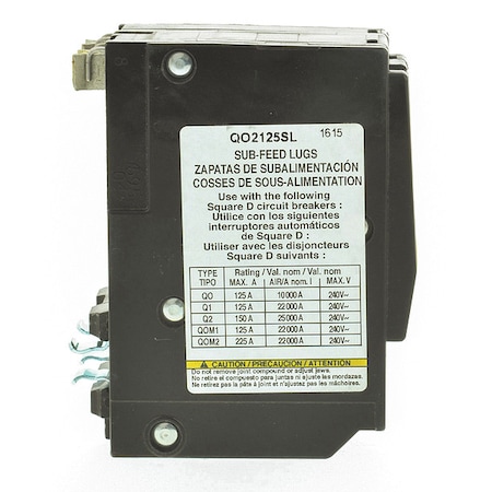 Lug, 125A, 2 Poles MPN:QO2125SL