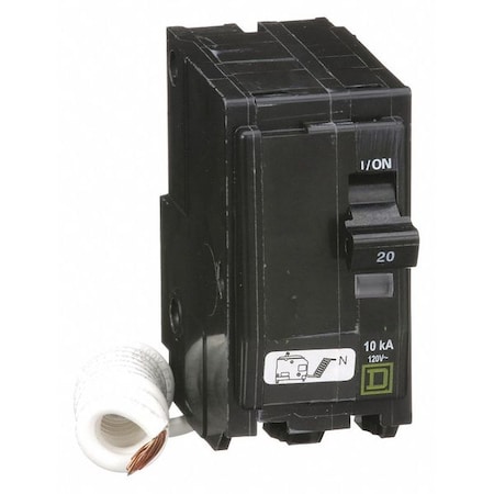 Miniature Circuit Breaker, QO Series, 20A, 2 Pole, 120/240V AC, 10kA at 120/240V AC MPN:QO220SWN