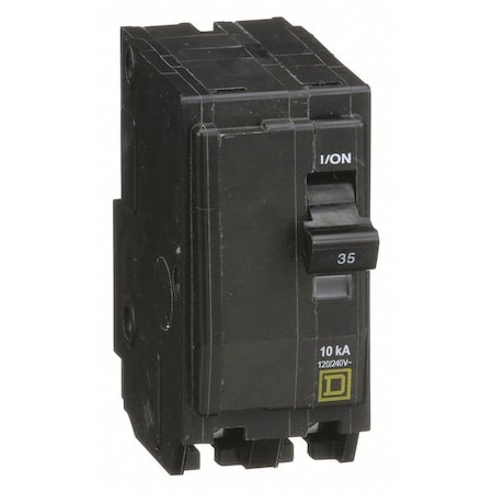 Miniature Circuit Breaker, QO Series, 35A, 2 Pole, 120/240V AC, 10kA at 120/240V AC MPN:QO235