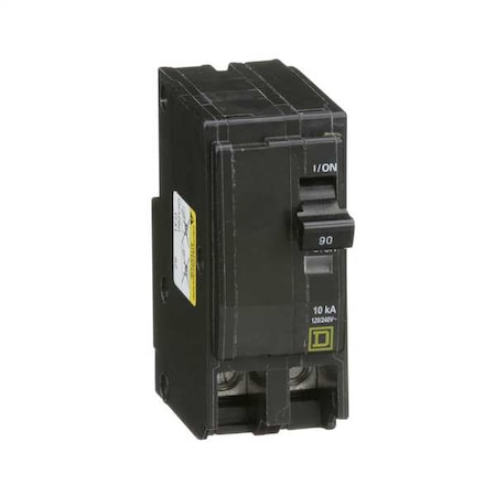 Miniature Circuit Breaker, QO Series, 90A, 2 Pole, 120/240V AC, 10kA at 120/240V AC MPN:QO290