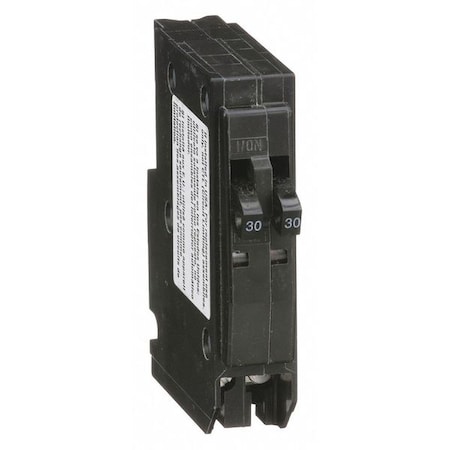 Miniature Circuit Breaker, QO Series, 30A, 2x1 Pole, 240V AC, 10kA at 120/240V AC MPN:QO3030